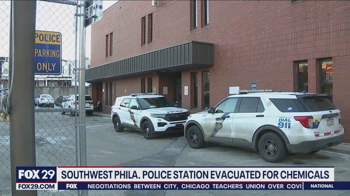 Southwest Philadelphia police station evacuated for chemicals